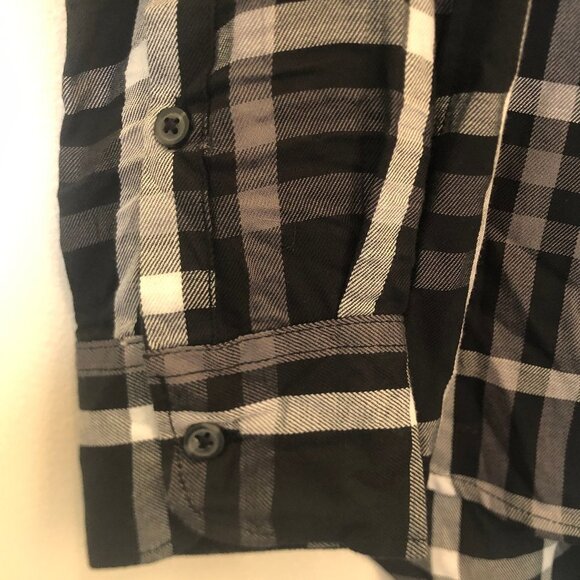 Woolrich button-down plaid blouse sz S - Picture 3 of 9